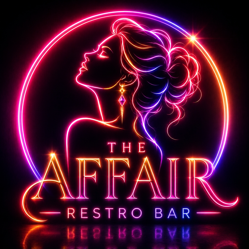 The Affair Restro Bar neon logo